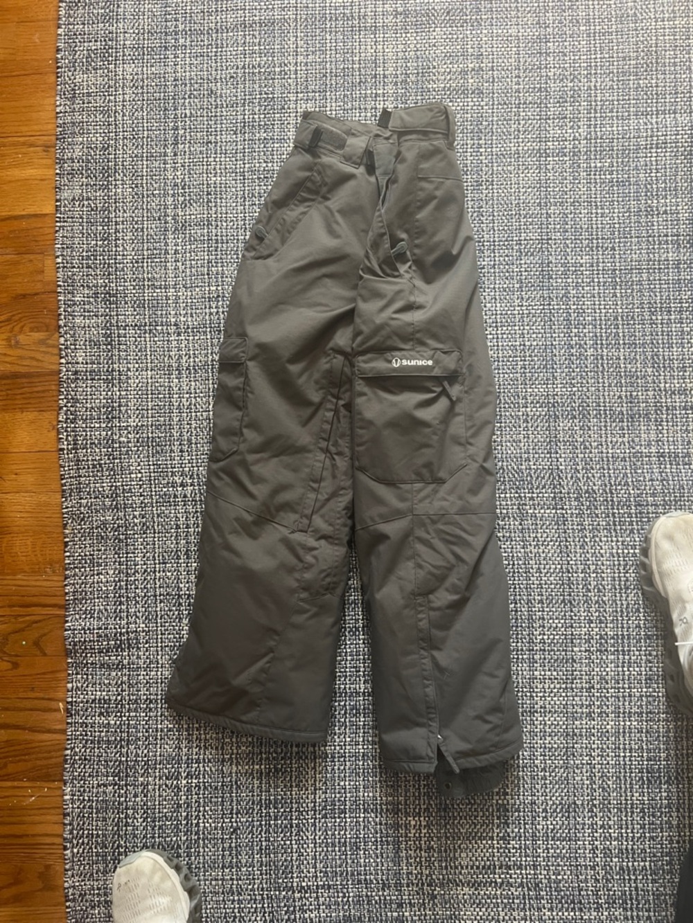 Sunice Kids gray Snow Pants with Cargo Pocket